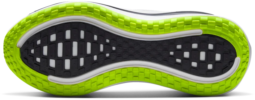Nike Vomero Plus X Distance Blanc / Noir / Volt / Metallic Silver homme, semelle extérieure