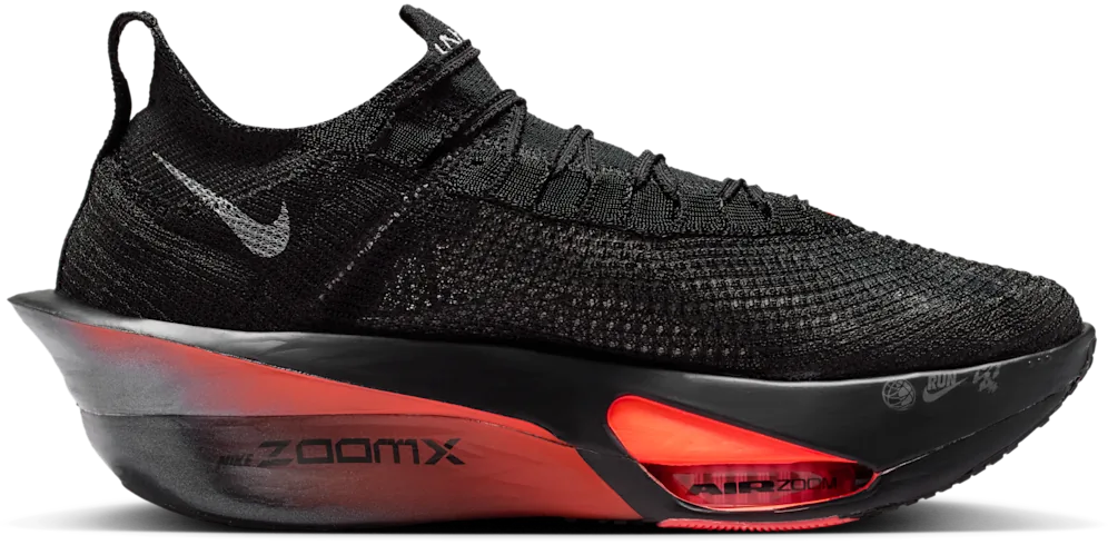 Nike Alphafly 3 Noir / Bright Crimson, profil intérieur