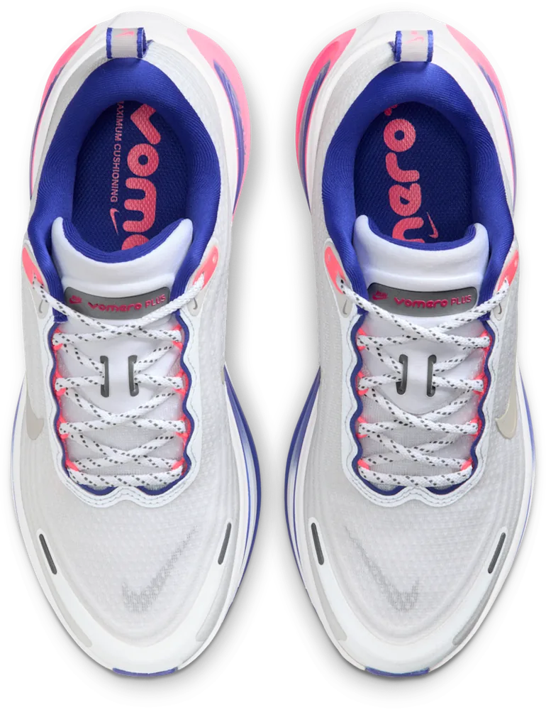 Nike Vomero Plus Blanc / Concord, vue de dessus