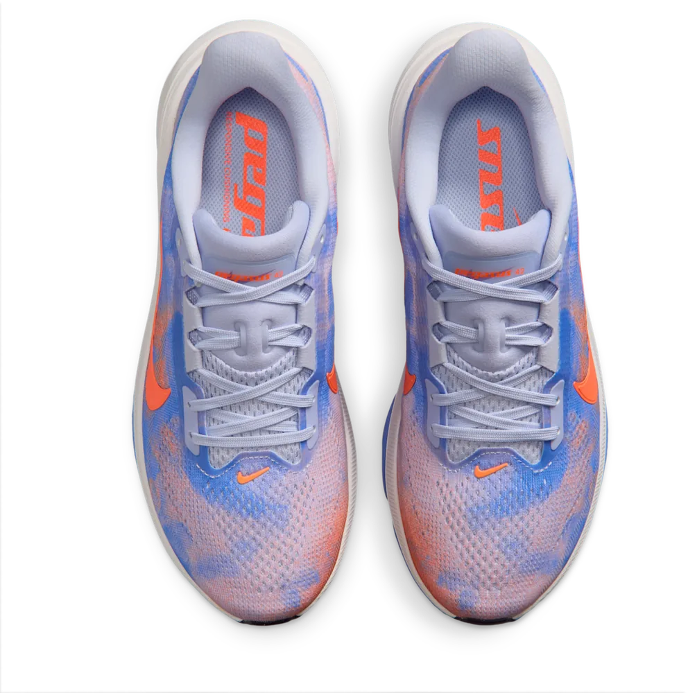 Nike Pegasus 42 Bleached Lilac / Royal Pulse, vue de dessus