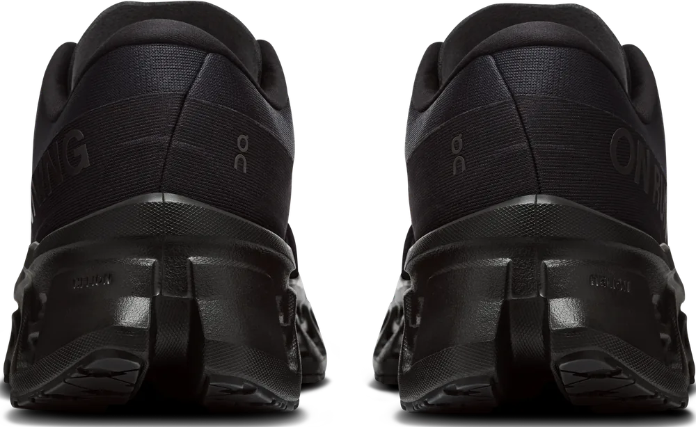 On Cloudmonster 3 Black / Black, vue arrière