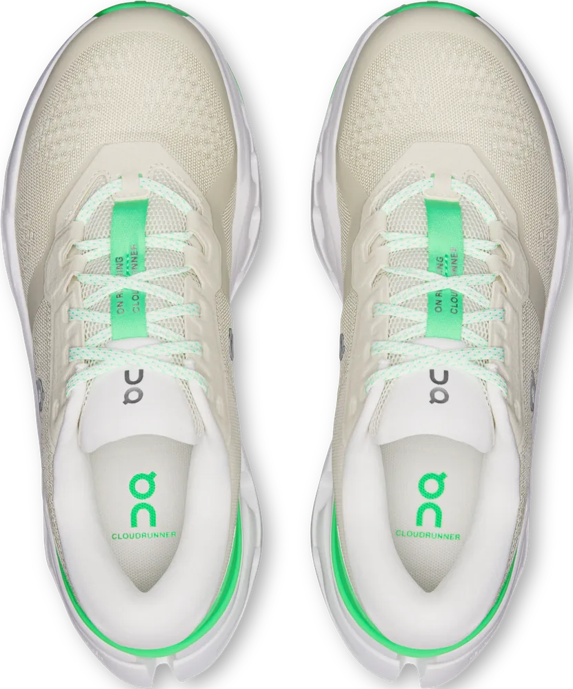 On Cloudrunner 3 Ghost / Verdite, vue de dessus
