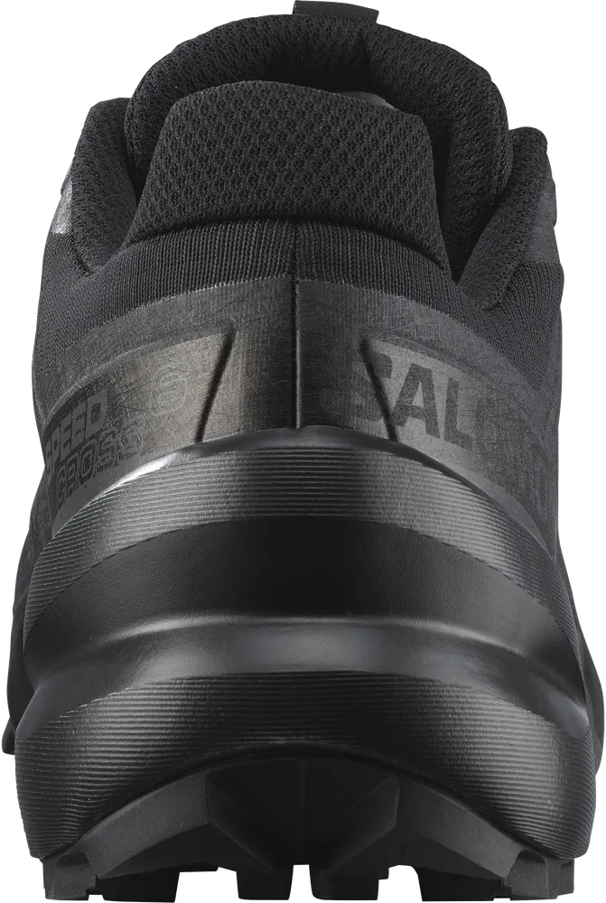 Salomon Speedcross 6 Black / Black, vue arrière