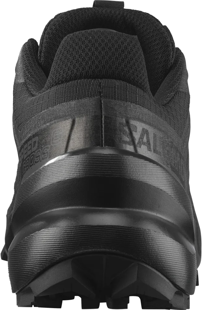 Salomon Speedcross 6 Black / Black, vue arrière