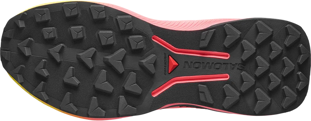Salomon Genesis 2 Gray Violet / Safety Yellow / Neon Flame, semelle extérieure