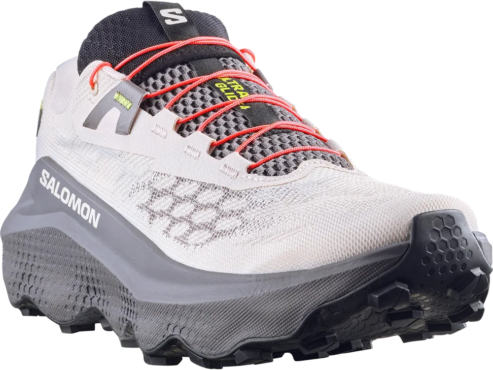 Salomon Ultra Glide 4 Lilac Ash / Excalibur / Pink Yarrow, vue trois quarts