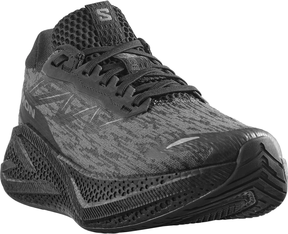 Salomon Aero Glide 4 Black / Black / Asphalt, vue trois quarts
