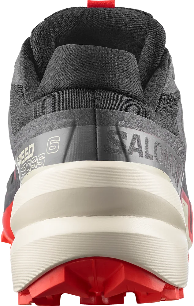 Salomon Speedcross 6 Black / Fiery Red / Almond Milk, vue arrière