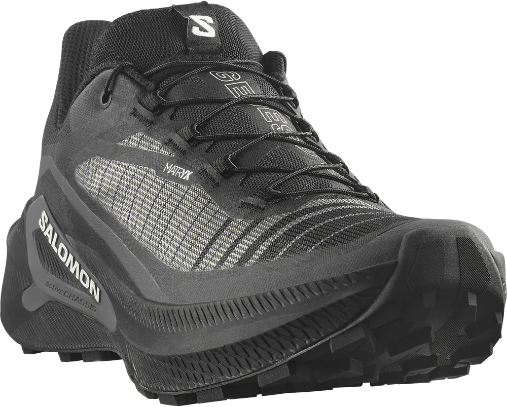 Salomon Genesis 2 Black / Black / White, vue trois quarts