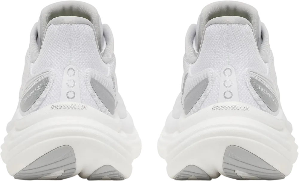 Saucony Triumph 24 White / Silver, vue arrière