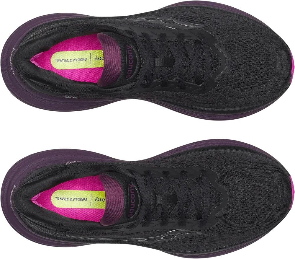 Saucony Triumph 24 Black / Syrup, vue de dessus