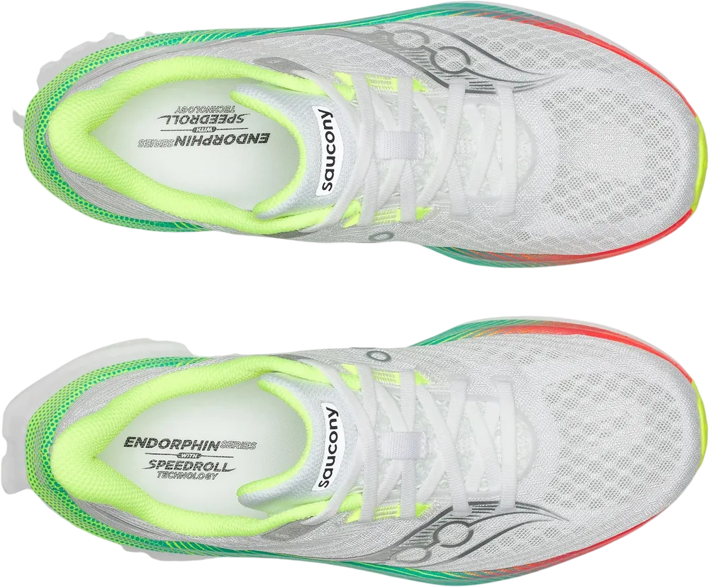 Saucony Endorphin Speed 5 White / Multi, vue de dessus