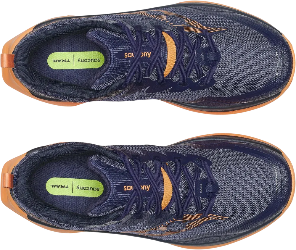 Saucony Peregrine 16 Naval / Persion, vue de dessus