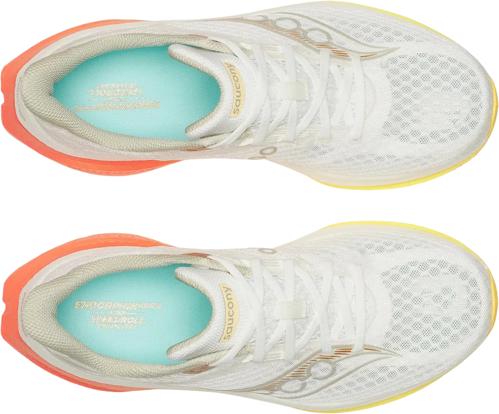 Saucony Endorphin Speed 5 Ivory / Fire, vue de dessus