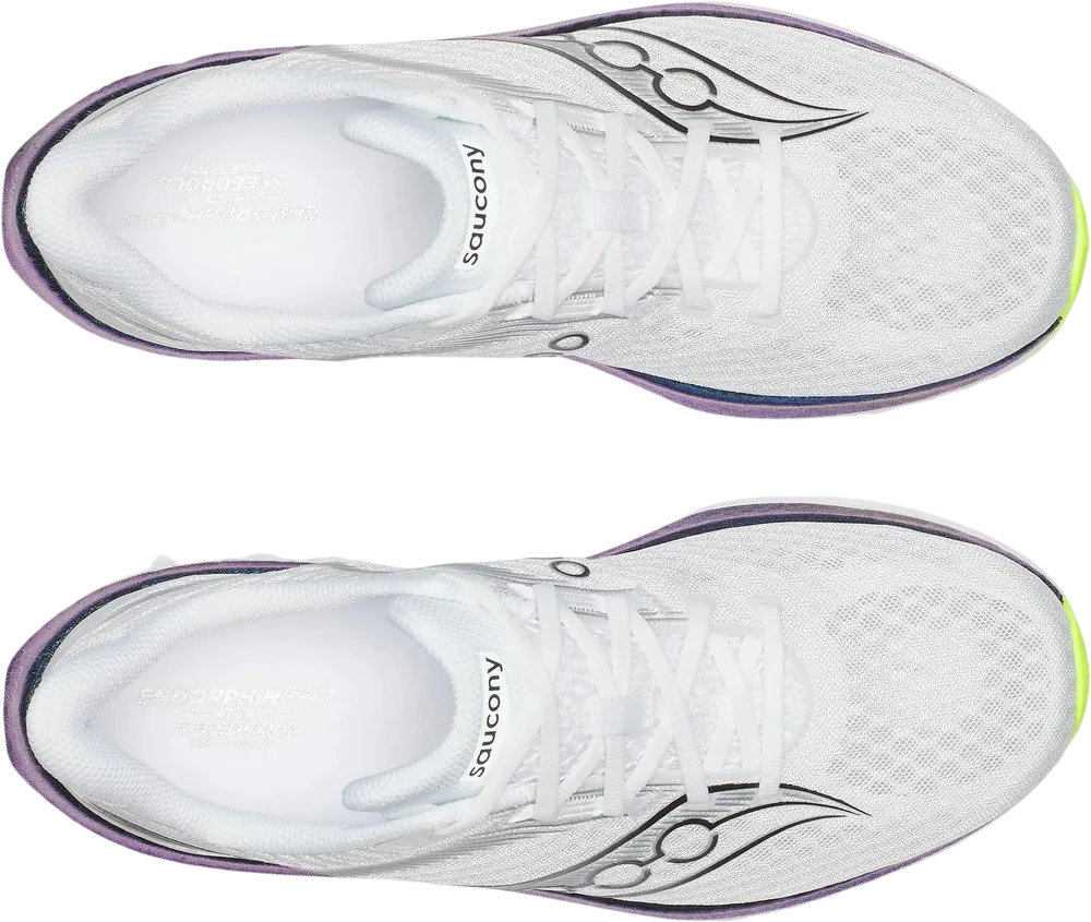 Saucony Endorphin Speed 5 White / Night Sky, vue de dessus